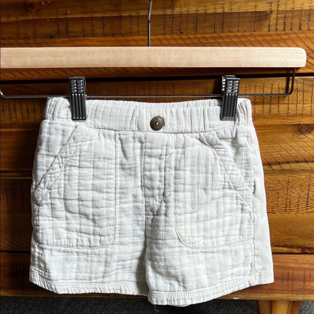 Zara Girls Kids Cream Shorts